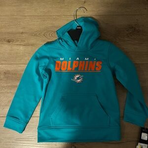 NFL Miami Dolphins Kids Hoodie - Teal and Orange